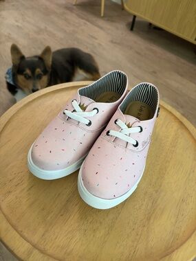 Women’s Pink Casual Canvas Sneakers with Confetti Detail